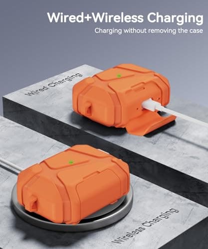 TNSNK for AirPods Pro 3rd Case with Secure Lock-Orange — view 5