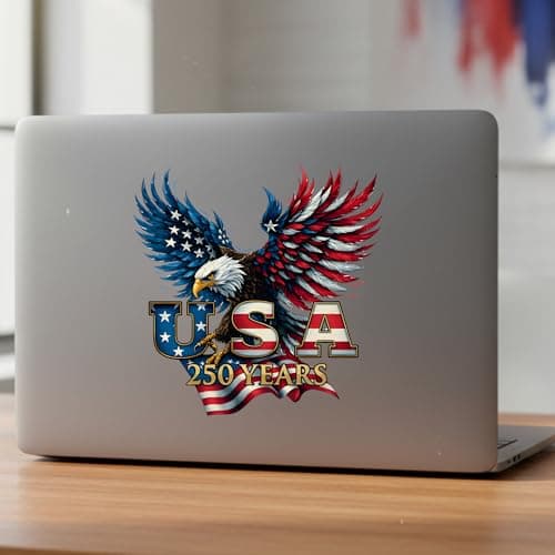 2pcs USA 250th Anniversary Merchandise - Patriotic 1776-2026 Vinyl Car Decals and Bumper Stickers for Cars, Trucks, Vehicles, 250 Years Commemorative Window Decal — view 7