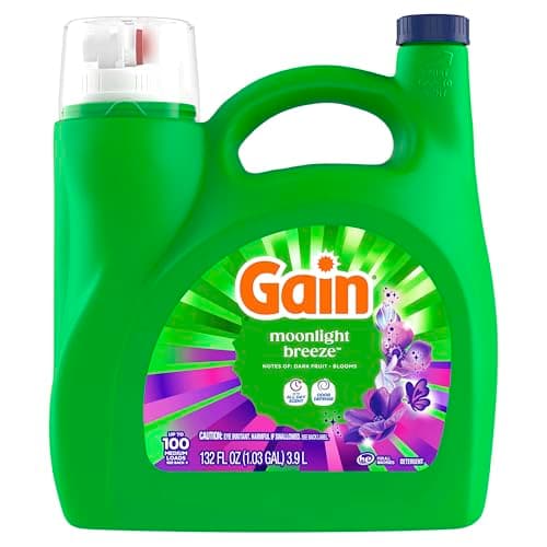 Gain Liquid Laundry Detergent, Moonlight Breeze Scent, Freshness + Odour Fighting, Laundry Detergent Liquid Soap, 107 loads, 4.5L — view 11