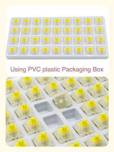 Gateron Milky Yellow Pro V2 Pre-lubed 5-Pin 50gf Linear Switches for All MX Mechanical Keyboard Game Keyboard(Milky Yellow Pro V2,72PCS) — view 5