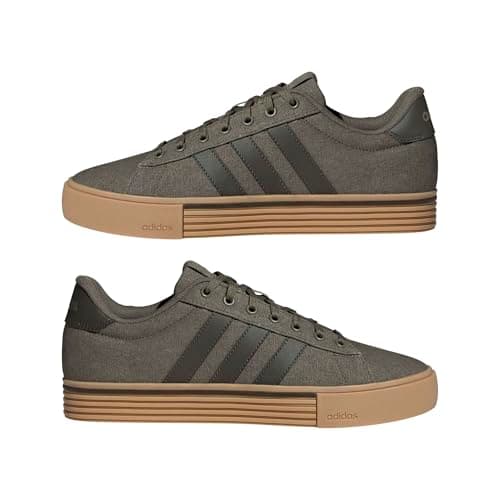adidas Men's Daily 4.0, Olive Strata/Shadow Olive/Gum, 10.5 — view 8