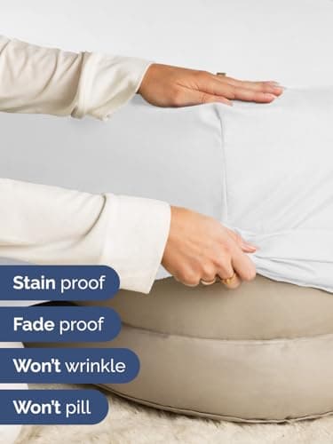 Extra Deep Queen Fitted Sheet - Hotel Luxury Single Fitted Sheet Only - Easily Fits 18 inch to 24 inch Mattress - Ultra Soft, Wrinkle Free w/Extra Deep Pockets - Easy-Care, Breathable & Comfy - White — view 3