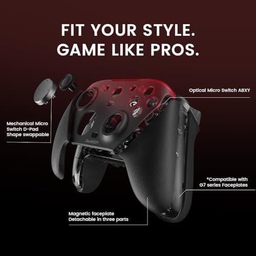 GameSir G7 Pro Wired Controller for Xbox Series X|S, Xbox One, Wireless Gamepad for PC&Android with TMR Sticks, Hall Effect Analog Triggers, 1000Hz Polling Rate, 3.5mm Audio Jack - Black — view 8