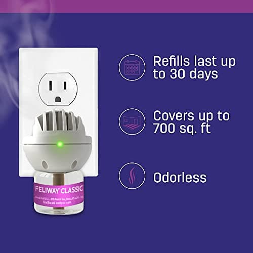 FELIWAY Classic Diffuser Refill, Promotes Calmness in Cats & Kittens, VHP Registered NN.P4B8, includes 1 Refill, Lasts 30 Days, Cat Calming Pheromones, 48ml — view 3