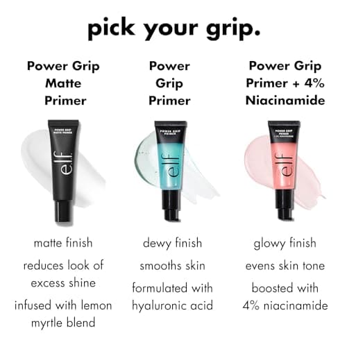 e.l.f. Power Grip Primer, Gel-Based & Hydrating Face Primer for Smoothing Skin & Gripping Makeup, Moisturizing & Priming, Vegan & Cruelty-Free, 0.811 Fl Oz — view 3