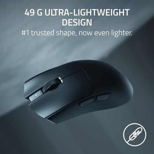 Razer Viper V4 Pro Wireless Esports Gaming Mouse – 49g Ultra Lightweight, Fast & Precise, 50K DPI Optical Sensor, 8K Polling, Gen-4 Optical Switches, Scroll Wheel, USB-C Charging, for PC & Mac – Black — view 3