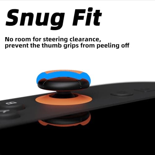 Savage Raven by Skull & Co.Thumb Grips Joystick Cap Analog Stick Cover for Nintendo Switch 2 Joy-Con - Neon Blue & Red, 3 Pairs (6pcs) — view 4
