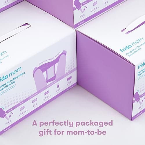 Frida Mom 11pc Postpartum Essentials Kit Gift Set, Hospital Bag Must Haves for New Mom, Includes 4 Disposable Postpartum Underwear, 4 Ice Maxi Pads, Perineal Healing Foam & 24 Pad Liners & Peri Bottle — view 5