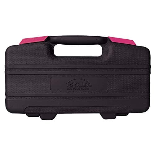 Apollo Tools Original 39 Piece General Household Tool Set in Toolbox Storage Case with Essential Hand Tools for Everyday Home Repairs, DIY and Crafts - Pink Ribbon - DT9706P — view 4