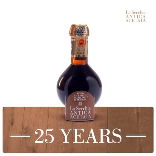 La Secchia - "Extra Vecchio", Traditional Aged Balsamic Vinegar of Modena DOP, minimum 25 Years Old, 100 ml Bottle of Italian Balsamic Vinegar Aged, With Gift Box and Blown Glass Dispenser — view 5