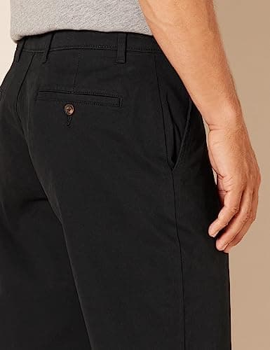 Amazon Essentials Men's Relaxed-Fit Casual Stretch Khaki, Black, 38W x 30L — view 3