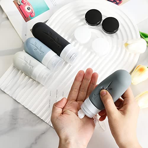 18 Pack Travel Bottles for Toiletries, Travel Essentials TSA Approved Silicone Travel Size Toiletries, Leak-Proof Refillable Travel Containers for Toiletries Vacation Essentials — view 5