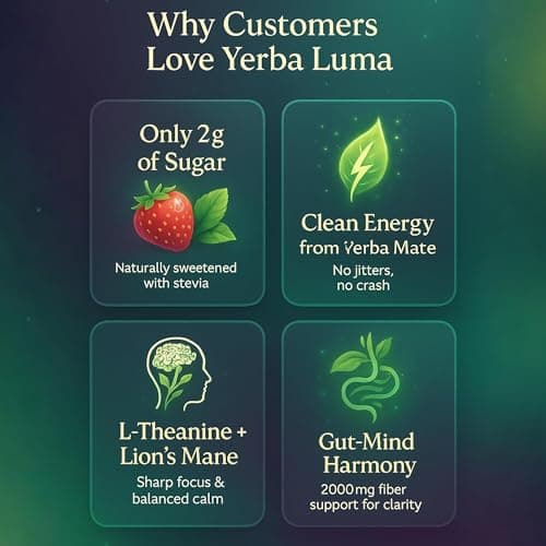 Yerba Mate Instant Tea Powder, Strawberry Matcha, 30 Servings — view 4