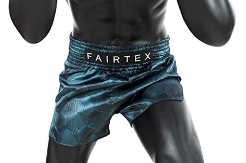 Fairtex Model BS1902 Stealth Grayish Green Color - Satin Shorts for Boxing, Kick Boxing, Muay Thai, MMA, K1 (L)