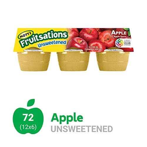 Mott's Fruitsations Apple Sauce, Unsweetened, 104 mL per Unit, Pack of 72 — view 2