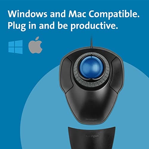 Kensington Orbit Trackball Mouse with Scroll Ring (K72337US), 4 1/2X5 1/2X2" — view 5