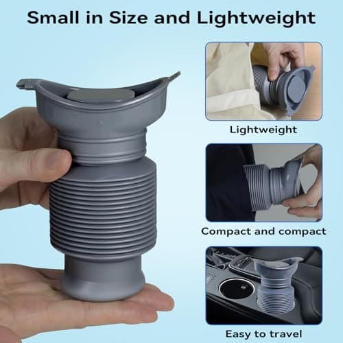 Pee Bottles for Men, Portable Urinal, Collapsable Portable Urinal 750ML — view 3