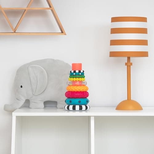 Sassy Stacks of Circles Stacking Ring STEM Learning Toy, Age 6+ Months, Multi, 9 Piece Set — view 6