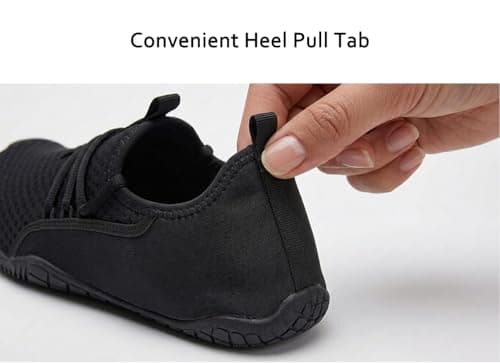 WHITIN Water Shoes Men Women Unisex Aqua Sneakers Adults Barefoot Size 8 Quick-Dry Non-Slip Swim Beach Pool Sports Black M8 — view 4