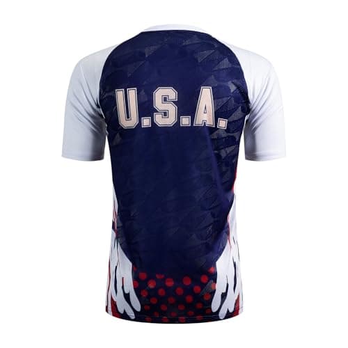 Berrycat Men's USA Fan Soccer Jersey - 2026 International Football Shirt, Host Nation Graphic Retro Streetwear Top — view 4
