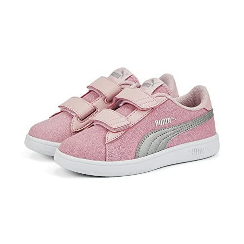 PUMA Kids Girls Smash V2 Glitz Glam V Slip On Sneakers Shoes Casual - Pink - Size 3 M — view 5