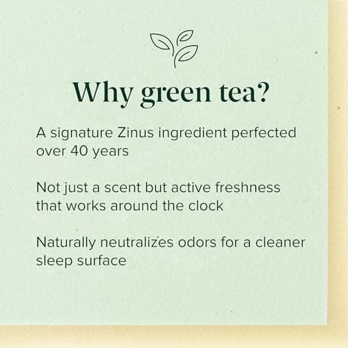 Zinus Green Tea Memory Foam Mattress 12 Inch, Pressure-Relieving Comfort & Full-Body Support, Naturally Fresh, Medium Firm Feel, CertiPUR-US & Oeko-TEX Certified Safe Materials, Queen — view 3