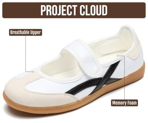 Project Cloud Mary Jane Shoes, Non-Slip Fashion Sneakers for Women (Spring)