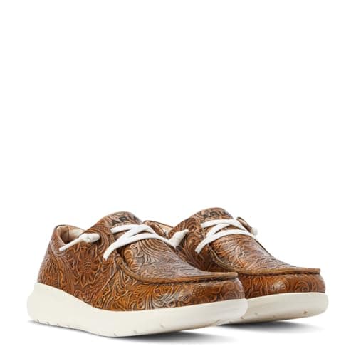 ARIAT Women's Hilo Loafer, Brown Floral Emboss, 10 — view 5