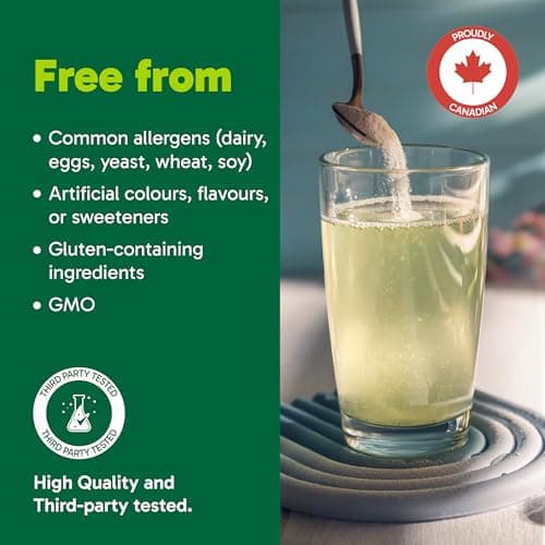 Organika Canadian-Made Belli Bliss Fibre + Glucose | High Fibre Blend, Chromium for Glucose-Balancing | Supports Digestive Health, Constipation Relief, Weight Control - Lemonade, 30 x 6g sachets — view 3