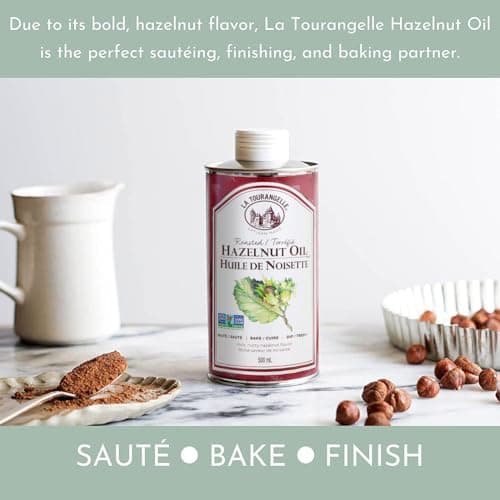 La Tourangelle Roasted Hazelnut Oil, High-Oleic Oil Great for Baking, Stir-Frying, and Vinaigrettes, 500 mL 16.9 fl oz — view 4
