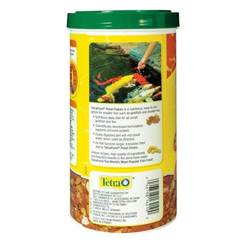 TetraPond Pond Flakes, Complete Nutrition for Smaller Pond Fish, Fish Food for Goldfish and Koi Fish, 6.35 Ounces — view 2