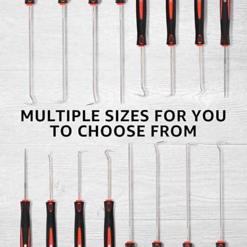 16Pcs Precision Hook and Pick Set Easy Removal Automotive Pick Tool Multipurpose Mechanic Pick and Hook Set for Remove Automotive Electronics Maintenance Home Repair — view 4