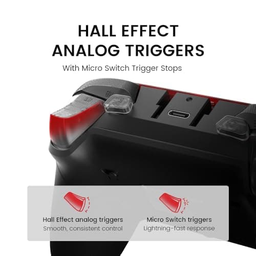 GameSir G7 Pro Wired Controller for Xbox Series X|S, Xbox One, Wireless Gamepad for PC&Android with TMR Sticks, Hall Effect Analog Triggers, 1000Hz Polling Rate, 3.5mm Audio Jack - Black — view 5