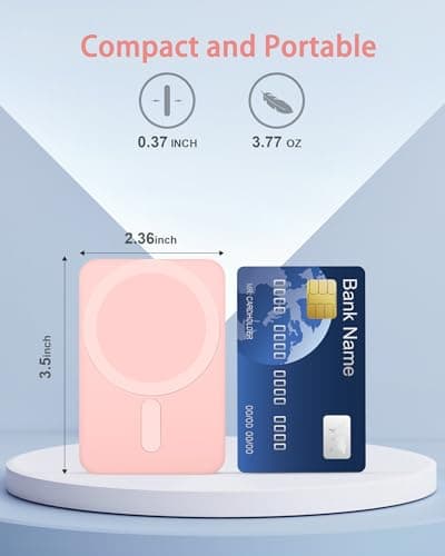 Miady Magnetic Portable Charger Power Bank for iPhone 5000mAh — view 3