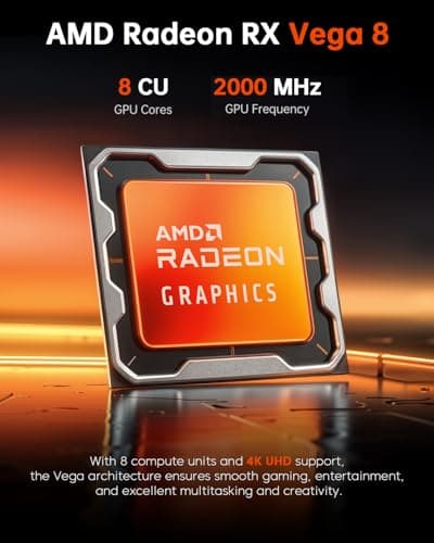 ACEMAGIC K1 Gaming Mini PC Ryzen 7 7730U 16GB 512GB SSD Windows 11 Pro — view 3