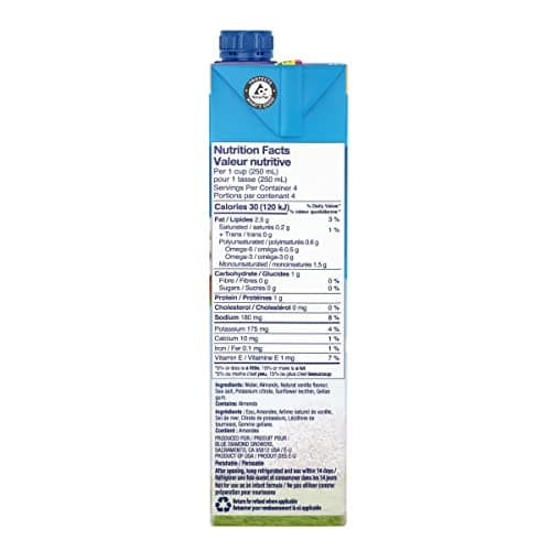 Blue Diamond Unsweetened Vanilla Almond Breeze — view 8