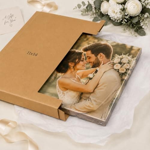 TWING Custom Canvas Prints with Your Photos, 8x10 Personalized Ready-to-Hang Photo Canvas Wall Art, Fathers Day Gift for Dad, Stretched Canvas Print for Family, Wedding, Pet & Home Decor — view 5