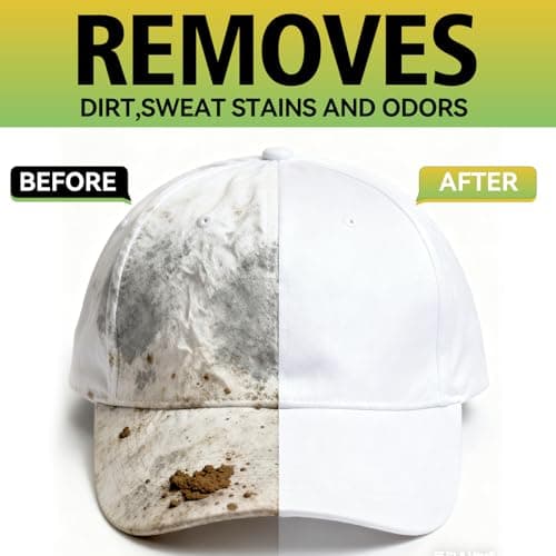 Hat Cleaning Kit, Professional 4-in-1 Hat Cleaner & Deodorizer Spray, Includes Soft Brush & Microfiber Cloth, for Baseball, Trucker, Felt, Wool, Dad Hats, No Water Needed, Remove Stains & Odors — view 3