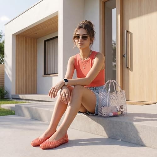 CUSHIONAIRE Kizzy Clear Jelly Tote Bags for Women, Lightweight Waterproof Beach Purse with Open Top and Lattice Cutout, Clear — view 2