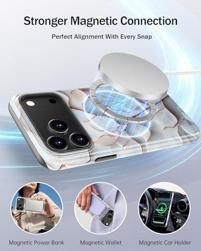 LUMARKE Cute Chic Case for iPhone 17 Pro,Wireless Charging Compatible — view 2