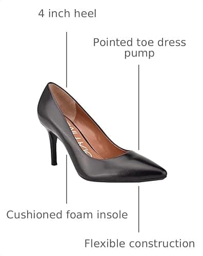 Calvin Klein Gayle Pump Black Leather 1 8 M
