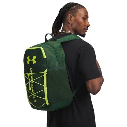 Under Armour Unisex Hustle Sport 6.0 Backpack, (301) Forest Green/Forest Green/Green Citrine, One Size Fits Most — view 4