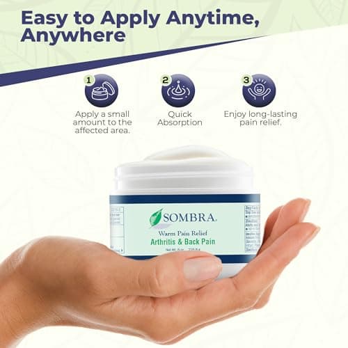 Sombra Warm Therapy Gel – Warming Muscle Comfort & Tension Relief – 8oz Jar — view 4