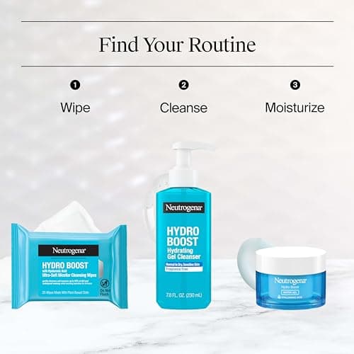 Neutrogena Hydro Boost Hydrating Gel Cleanser, Daily Face Wash for Sensitive Skin, Gentle Foaming Facial Cleanser, Noncomedogenic, Alcohol- and Fragrance-Free Hyaluronic Acid, 7.8 fl oz — view 5