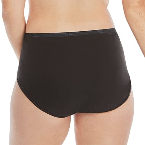 Hanes womens Cotton Brief Underwear, 10 Pack - Brief Black, 8 US — view 2