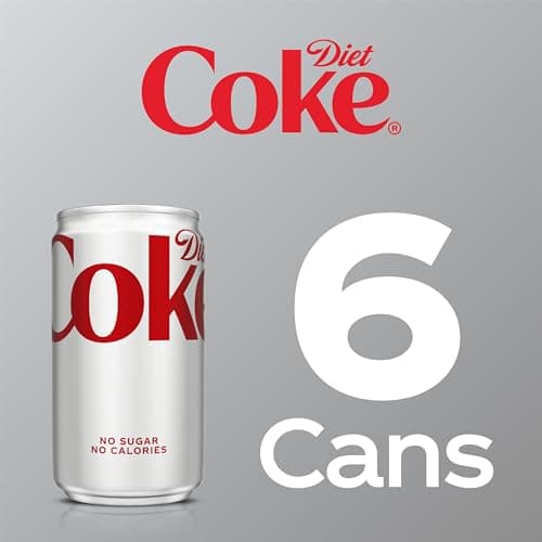 Diet Coke Soda Soft Drink Mini Cans, 7.5 fl oz, 6 Pack — view 4