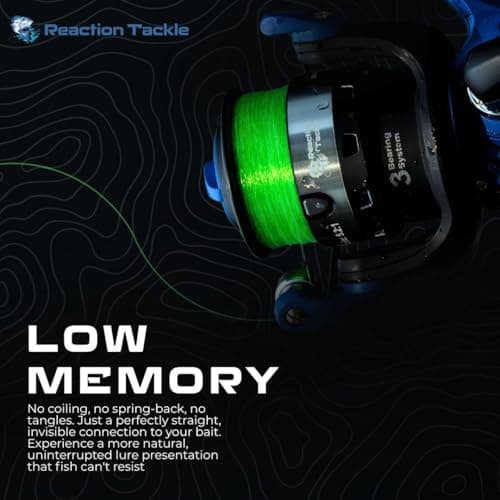 Reaction Tackle Monofilament Fishing Line- Strong and Abrasion-Resistant Nylon Mono Fishing Line, Freshwater and Saltwater Fishing Line Clear 120/430 (1LB Spool) — view 5