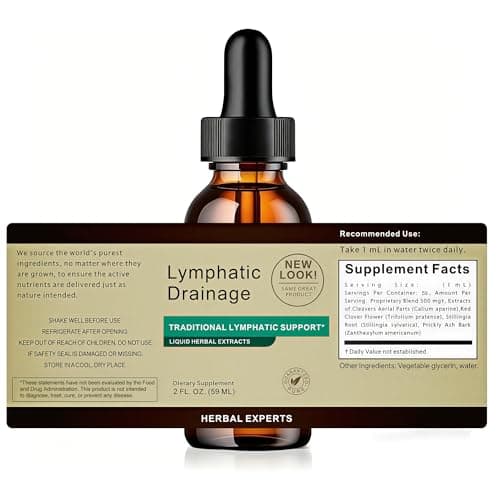 Lymphatic Drainage Drops – Lymphatic Complex with Burdock Root & Echinacea | Drainage Lymphatique, Safe and Natural, Lymphatic Drainage (2 Bottles, 2 fl oz/bottle)