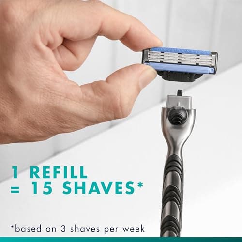 Gillette Mach3 Razor Refills for Men, 8 Razor Blade Refills — view 2