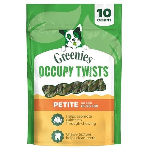 Greenies Occupy Twists Natural Dog Treats Petite Breed Size Chicken Flavor, 8.75 oz. Pack, 10 Count